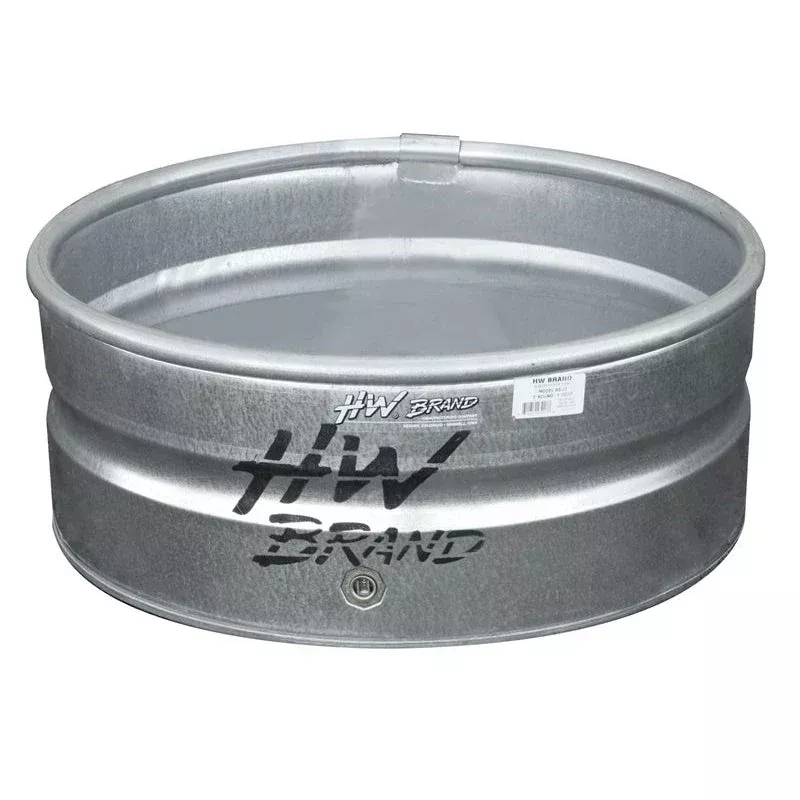 HW Galvanized Round Sheep Tank, 6'