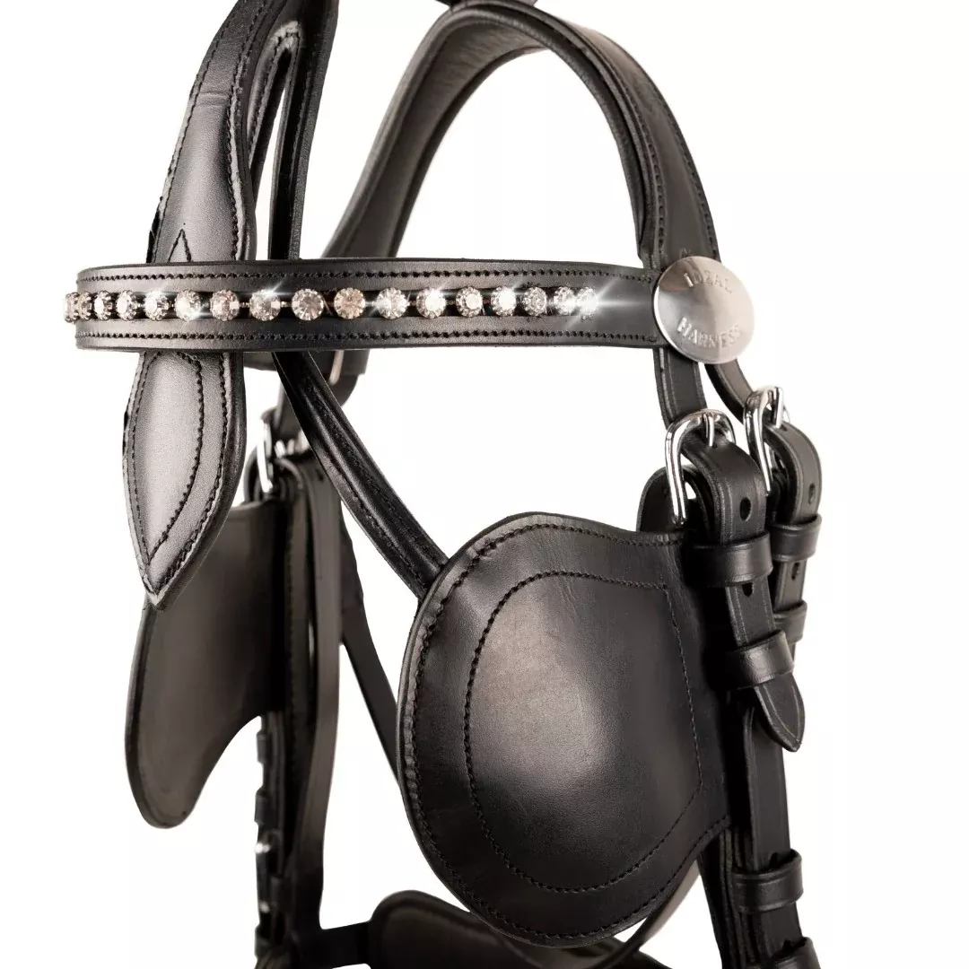 Ideal Dazzle Straight Leather Browband