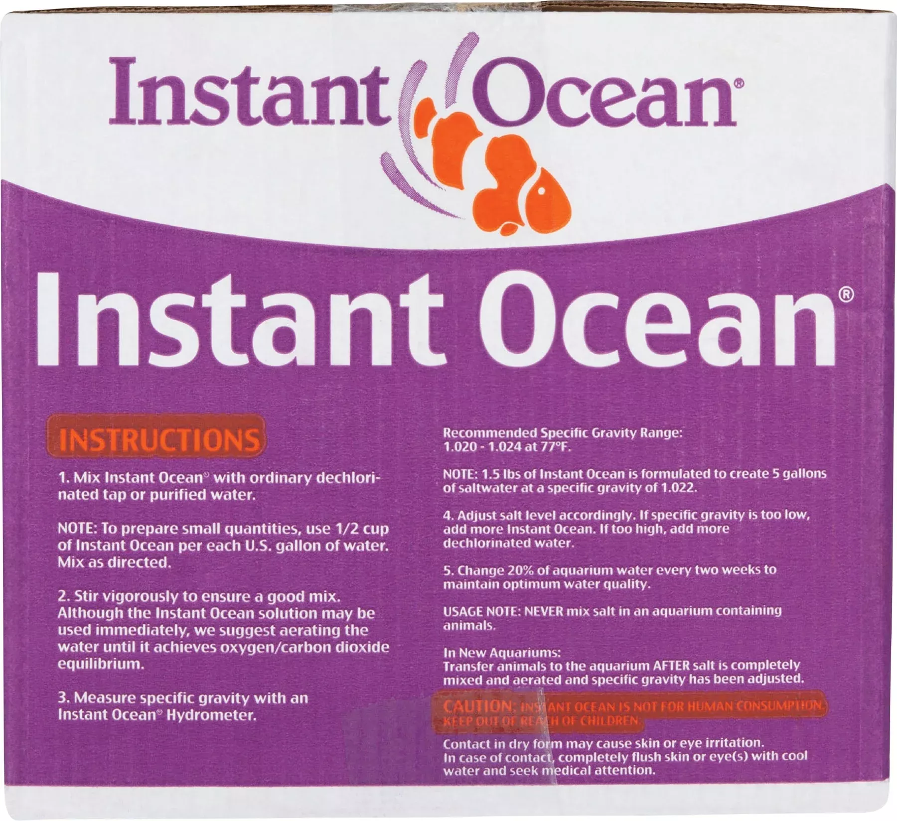Instant Ocean Sea Salt 200 gal Box