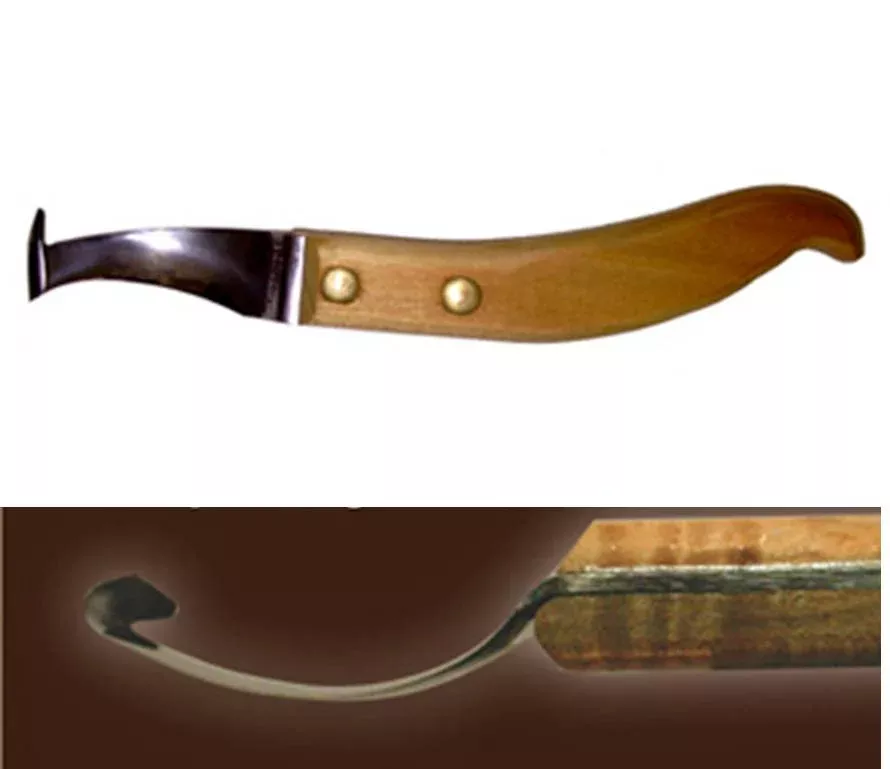 JH Forge Hoof Knife RH Long Handle