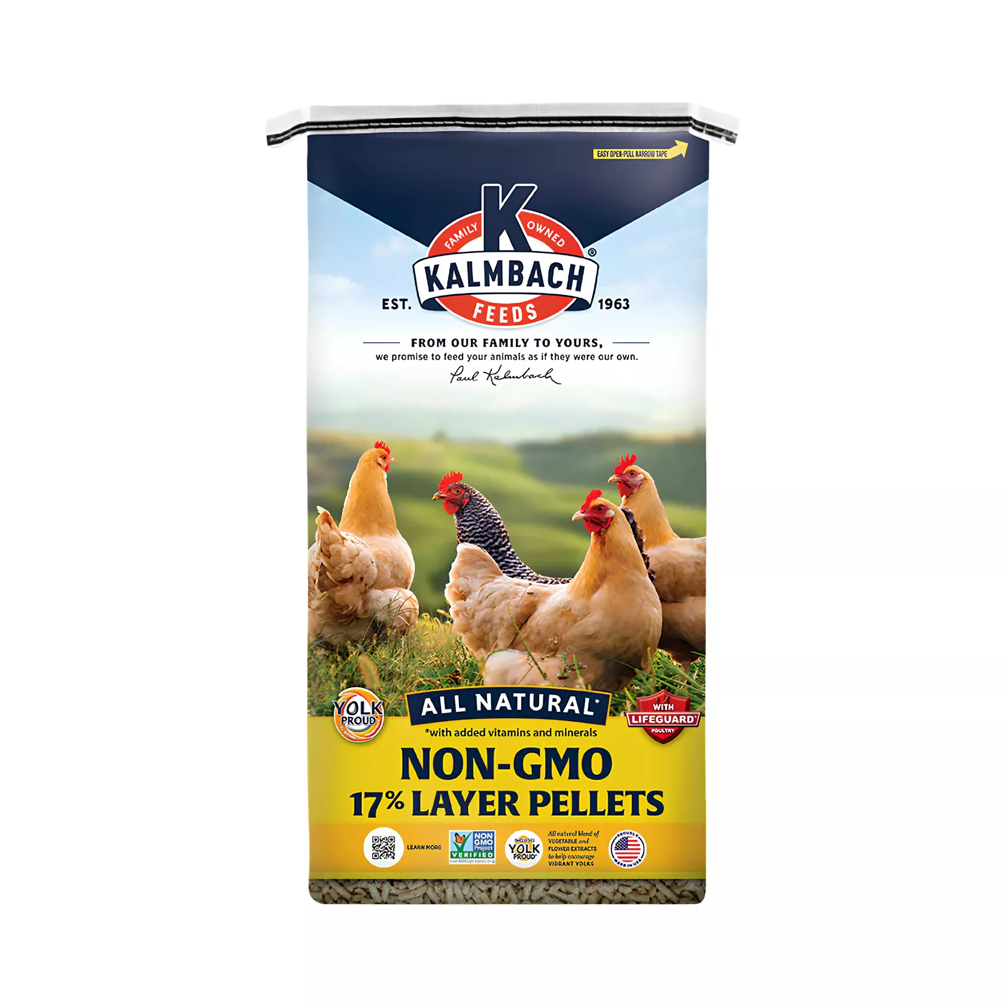 Kalmbach Feeds 17% Non-GMO Layer Pelleted Feed