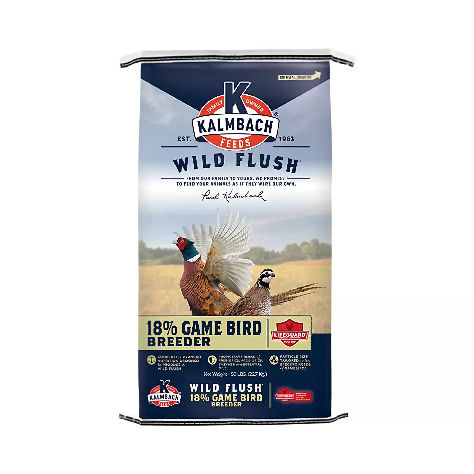 Kalmbach Feeds Wild Flush 18% Grower Gamebird Crumbles Feed