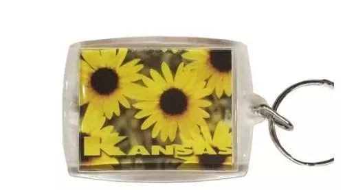 Kansas Sunflower Keychain