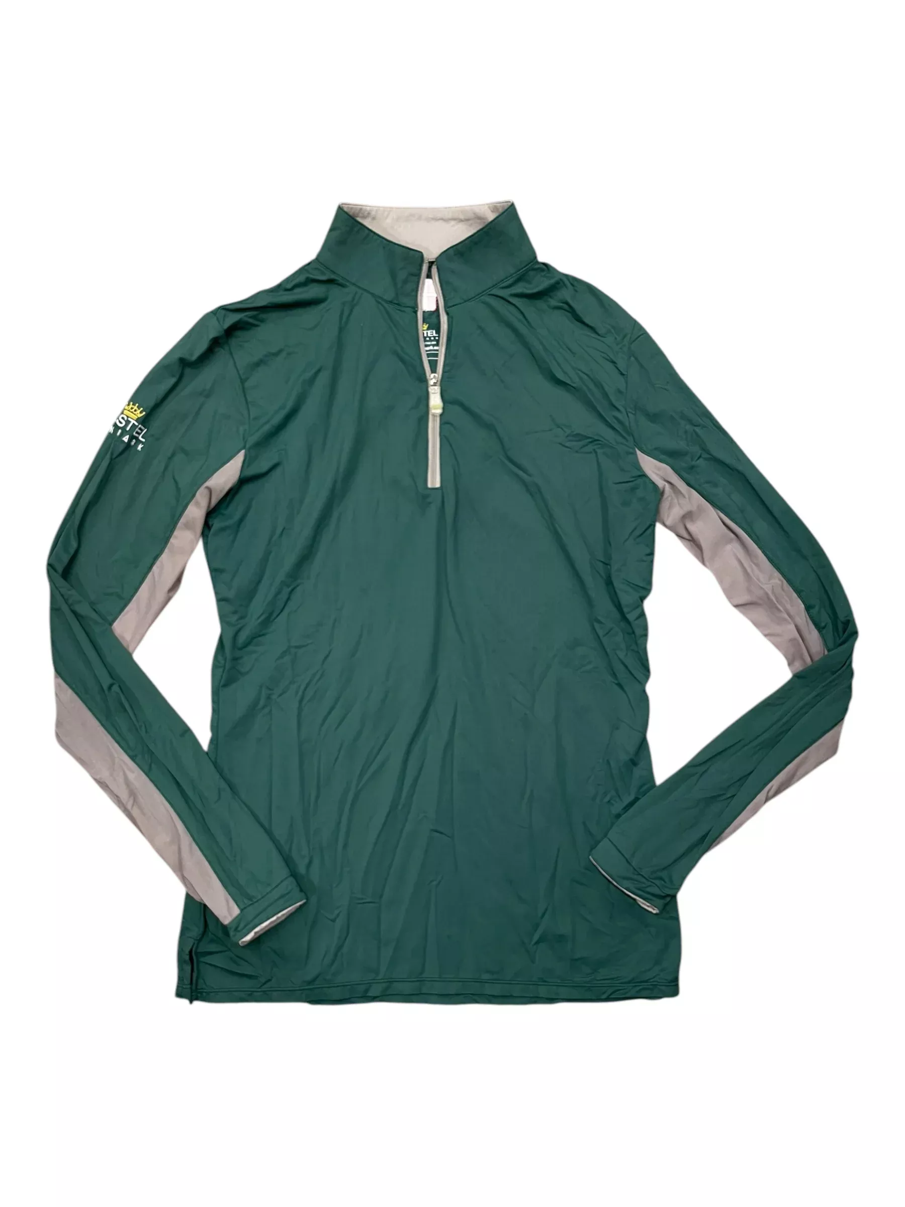 Kastel 1/4 Zip Sun Shirt - Green/Grey - M - USED