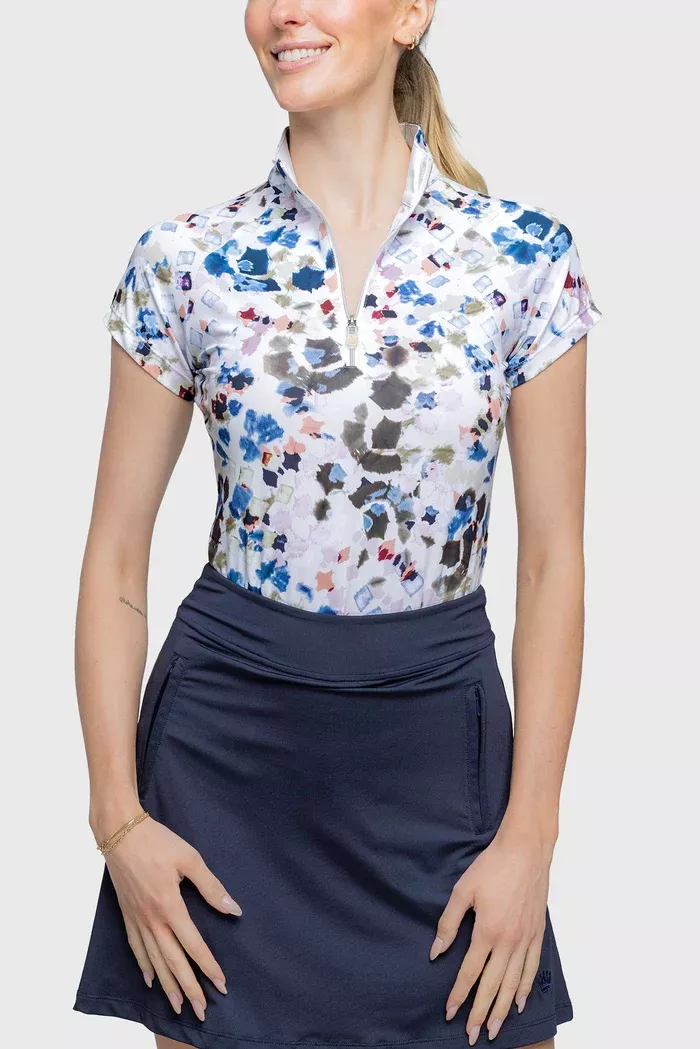 Kastel Cap Sleeve Seaside Abstract