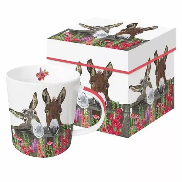 Kelley and Company Boxed Mug Burro and Donkey Friends