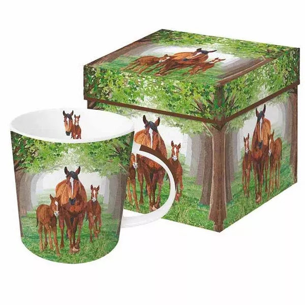 Kelley and Company Boxed Mug Mare & Foals