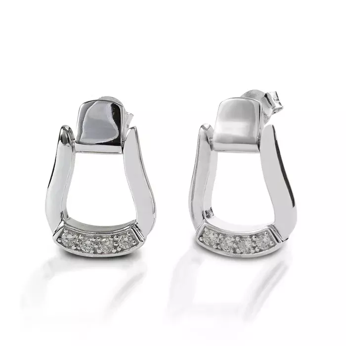 Kelly Herd Earrings Oxbow Stirrup Post Back