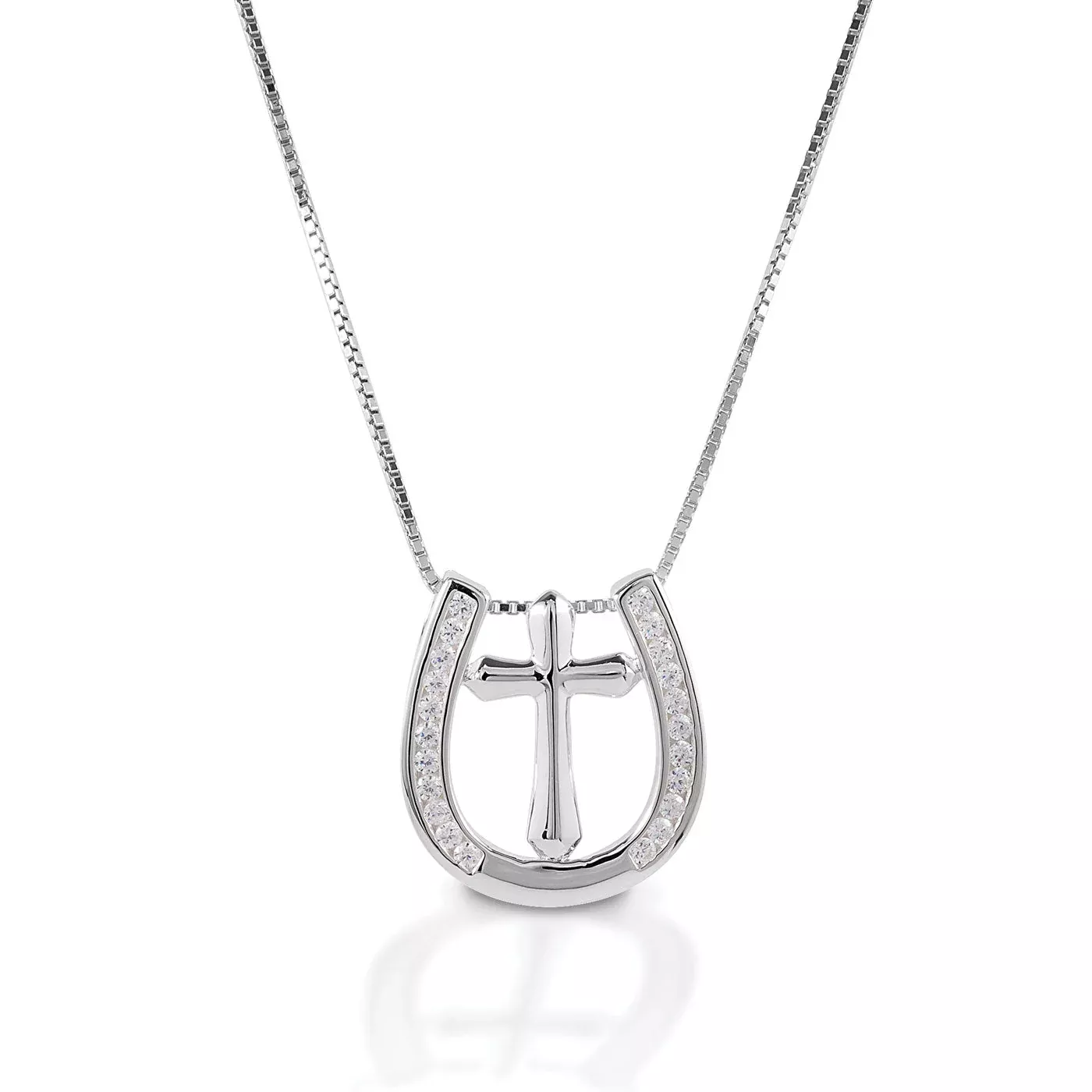 Kelly Herd Small Horseshoe Cross Necklace