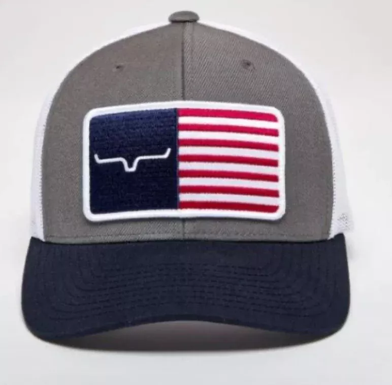 Kimes Ranch American Trucker Hat- Charcoal
