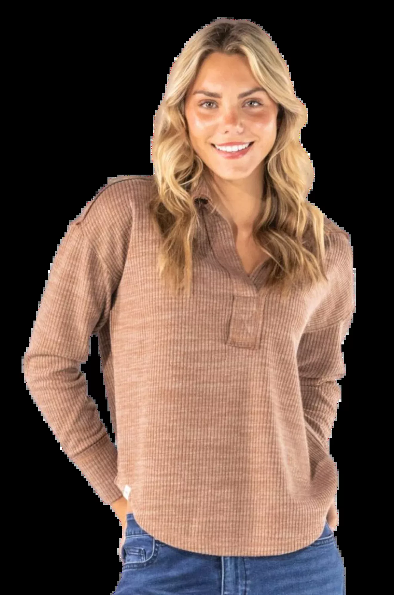 Knit V-Neck Top
