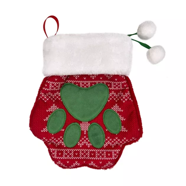 Kong Holiday Stocking Paw Dog Toy