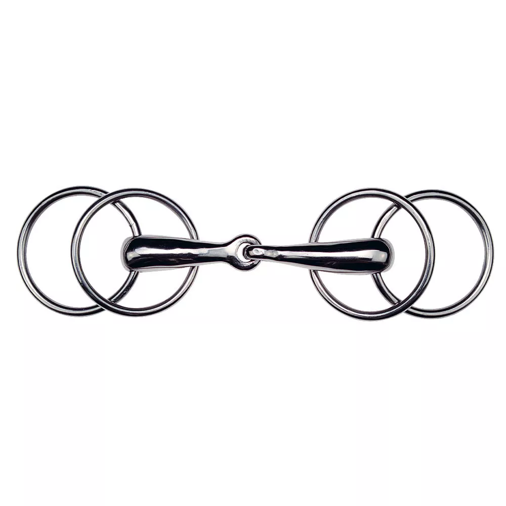 Korsteel 4-Ring Loose Ring Snaffle Bit - 5 1/2"