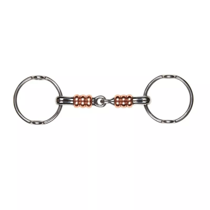 Korsteel Stainless Steel Jointed Gag W/Large Copper Rollers