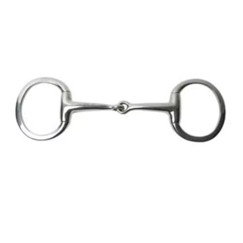 Korsteel Stainless Steel Medium Weight Solid Mouth Eggbutt Snaffle 4 3/4"