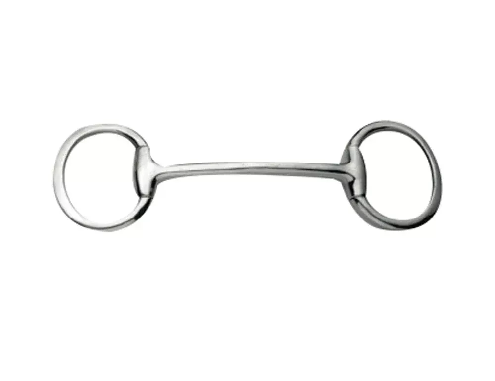Korsteel Stainless Steel Mullen Mouth Eggbutt Snaffle Bit