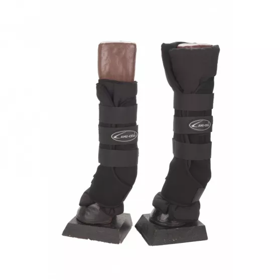 Lami-Cell Easy Wrap Stable Boots With Bag Black