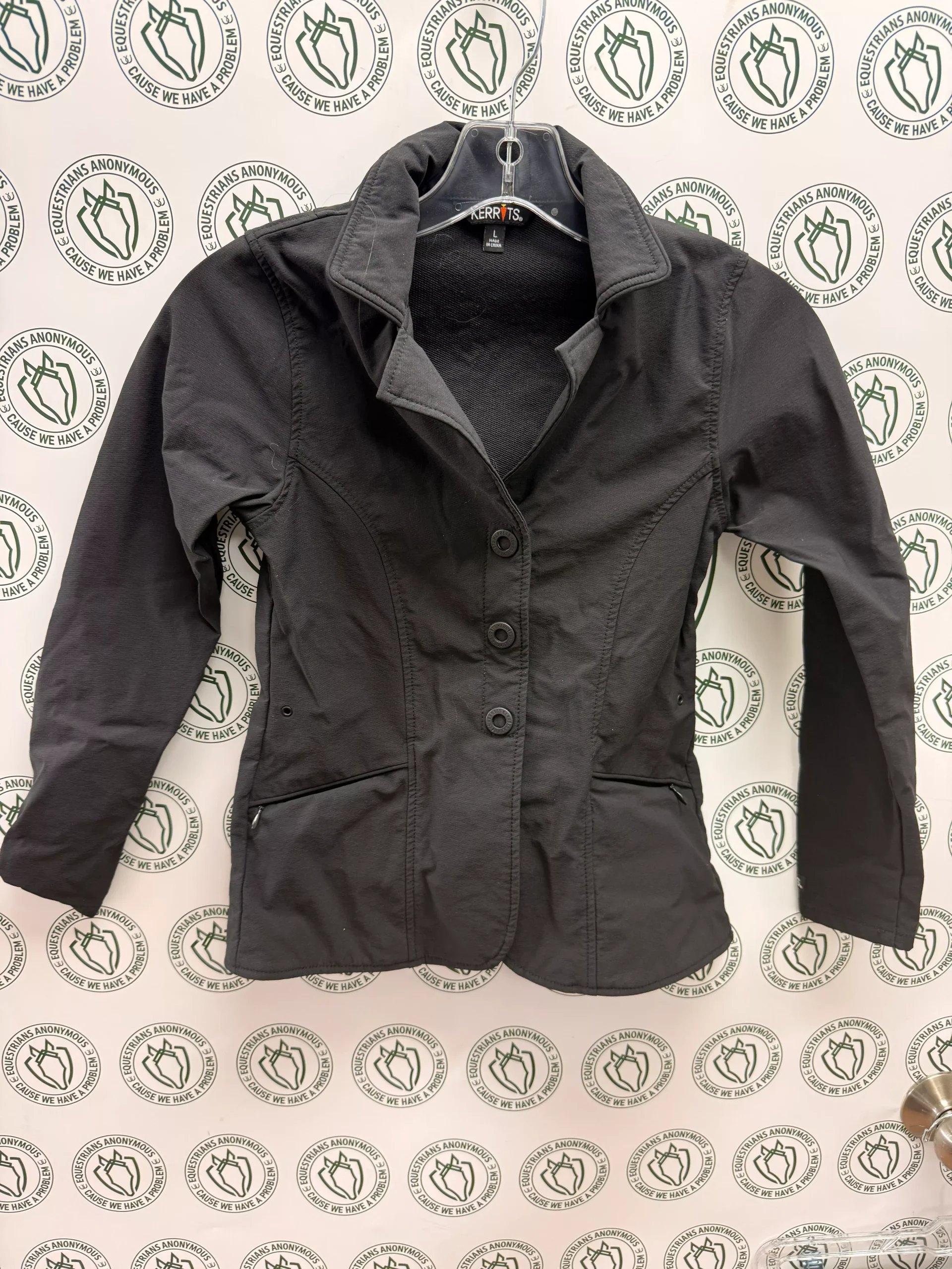 Large Child Black Kerrits Show Jacket (washable)
