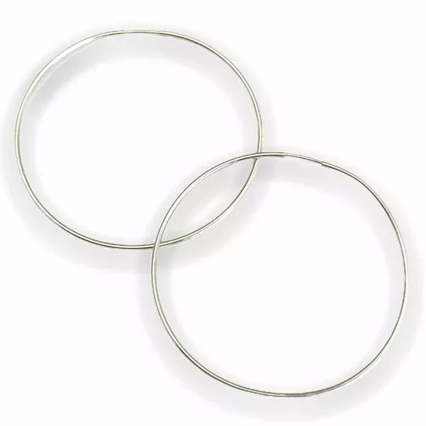 LARGE SILVER HOOPS