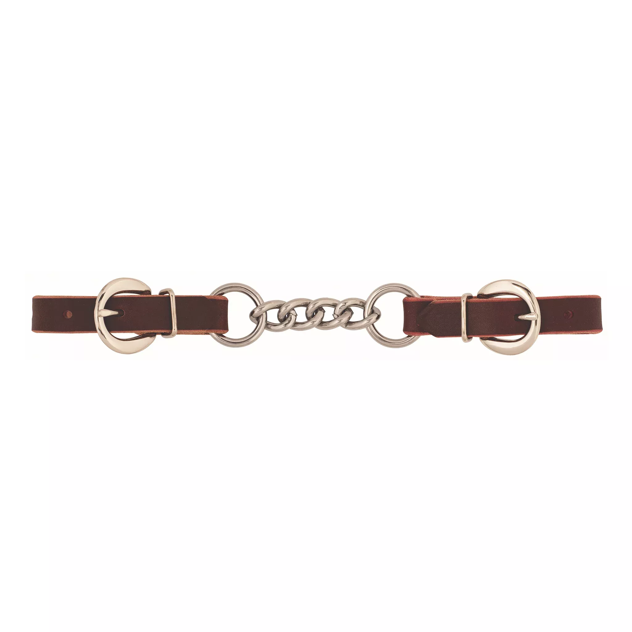 Latigo Leather 3-1/2" Single Link Chain Curb Strap