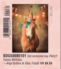 Leanin Tree Happy Birthday Party Pony Card