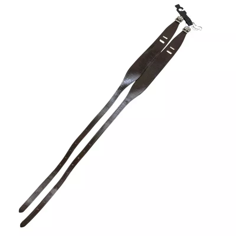 Leather Garter Straps in Brown - Children's Medium