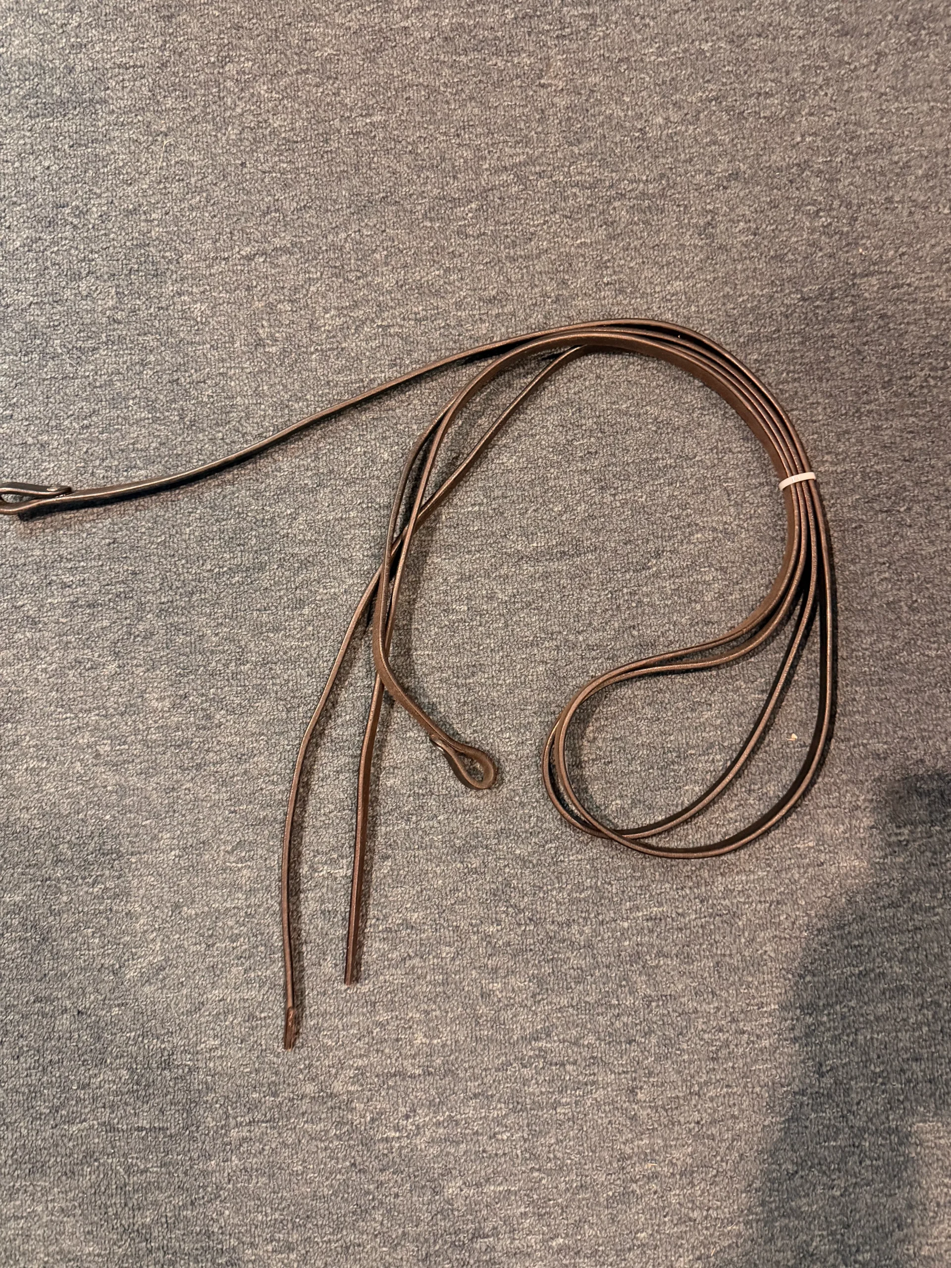 Leather western split reins
