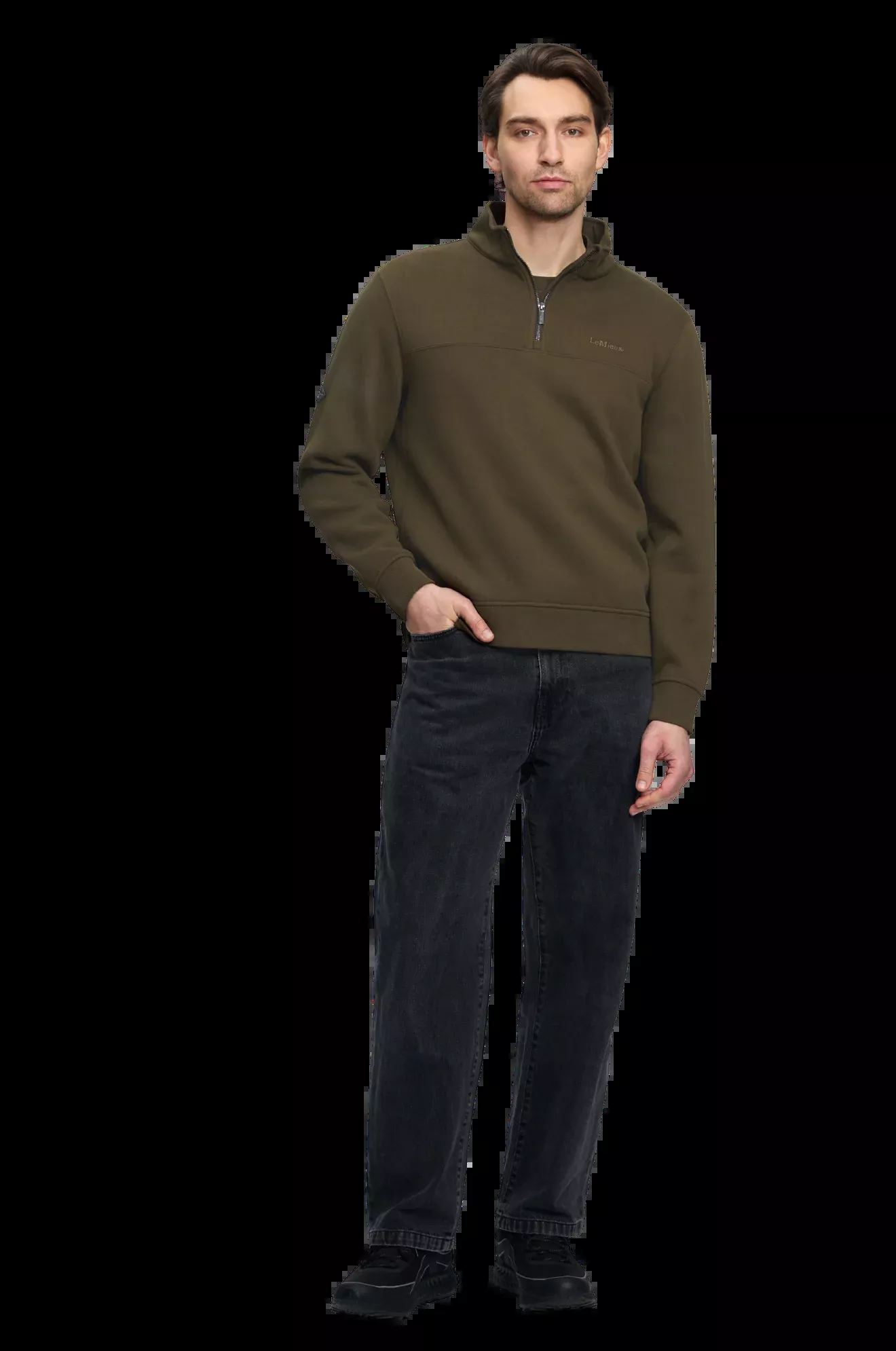 Lemieux Mens Quarter Neck Sweat