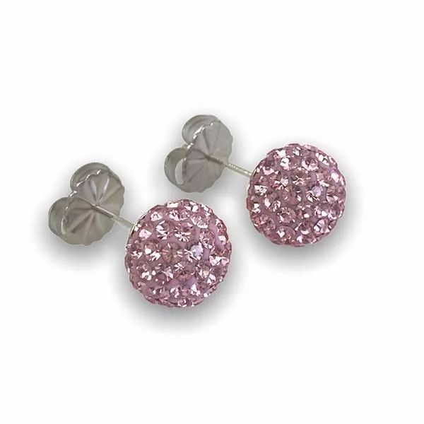 LIGHT PINK SHIMMER STUDS