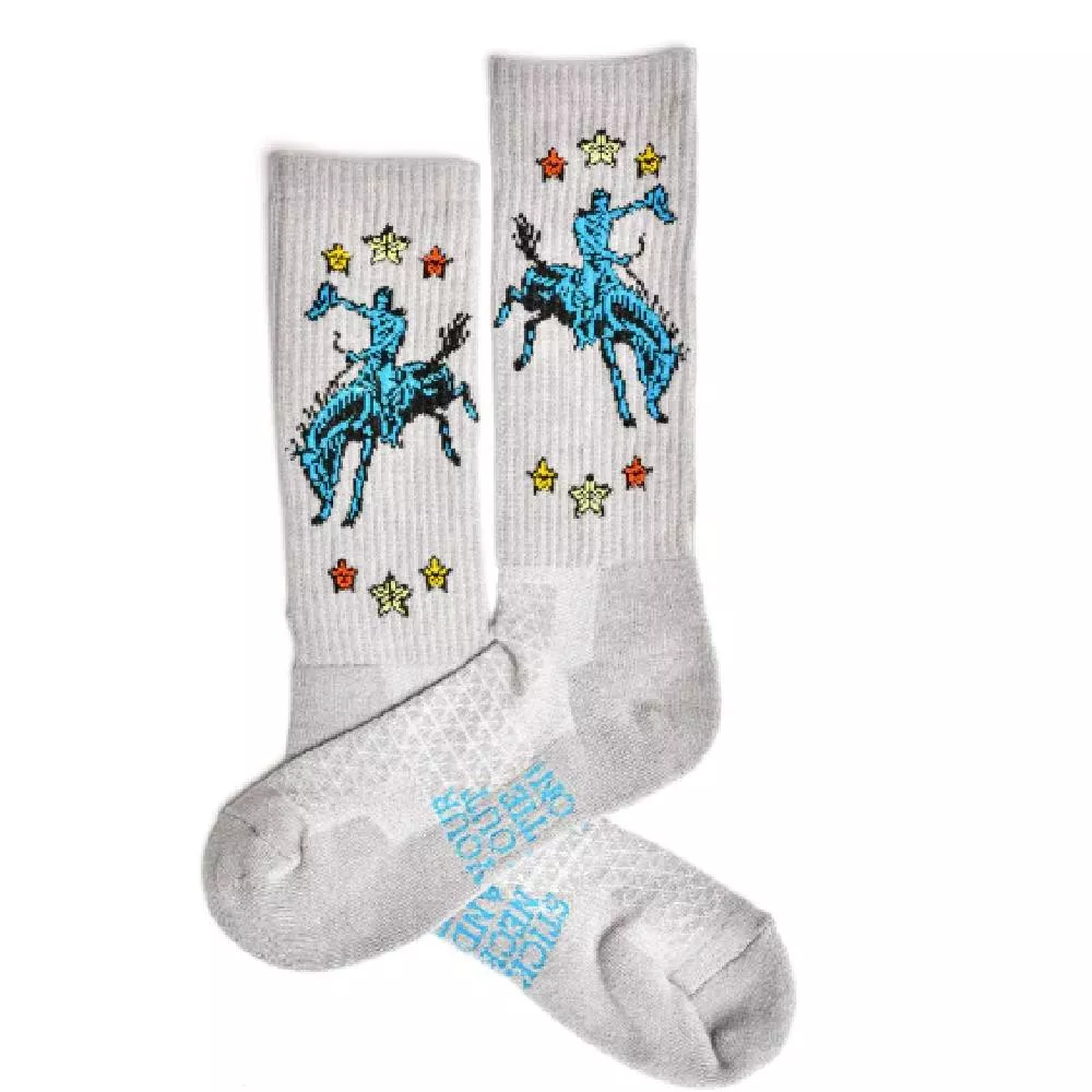 Lucky Chuck "Fringe Long Live" Crew Socks