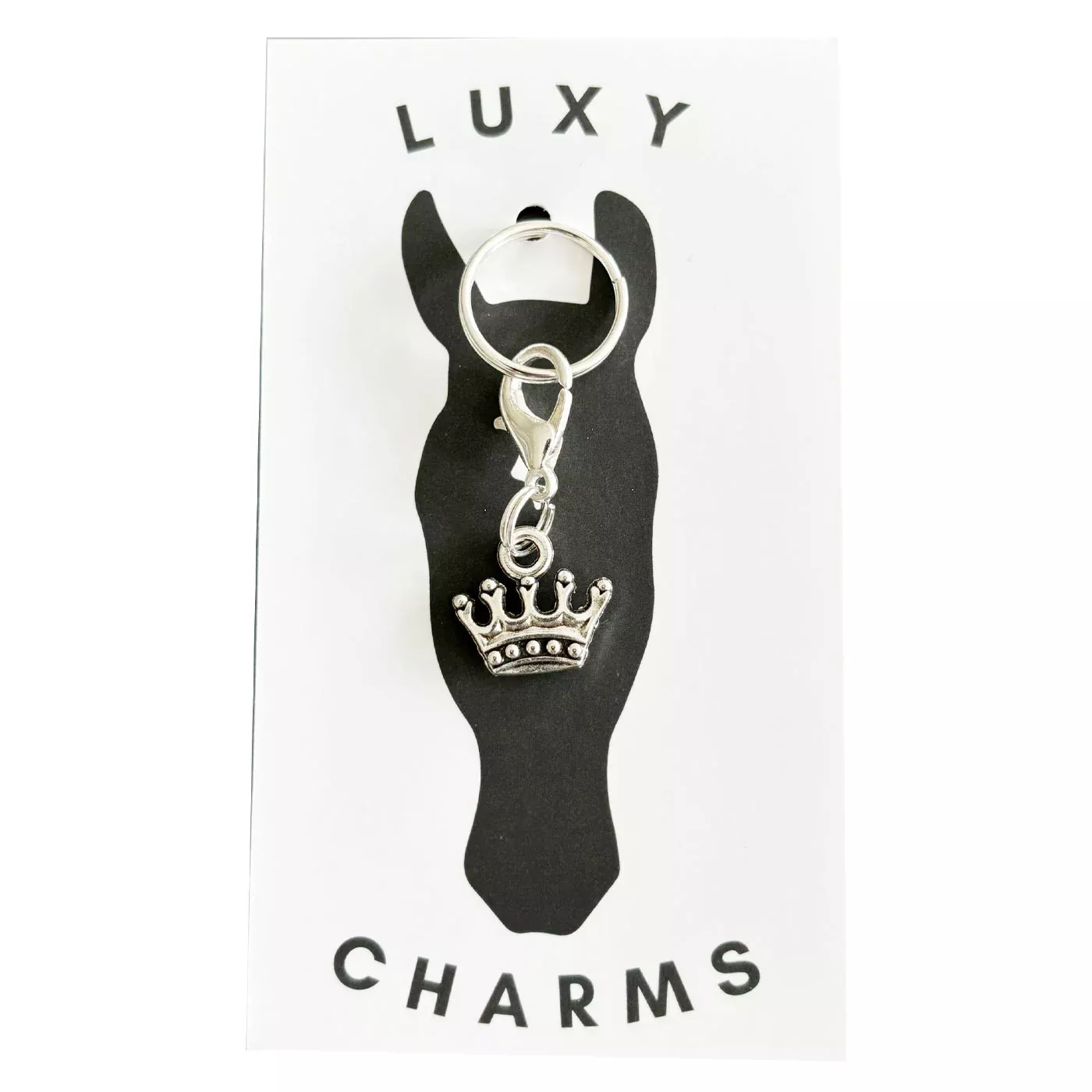 Luxy Charms Silver Crown Tack Charm
