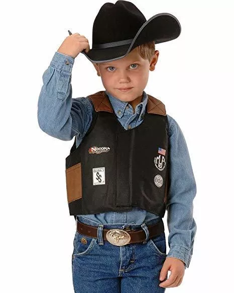 M&F Bigtime Rodeo Youth Bullrider Vest Black