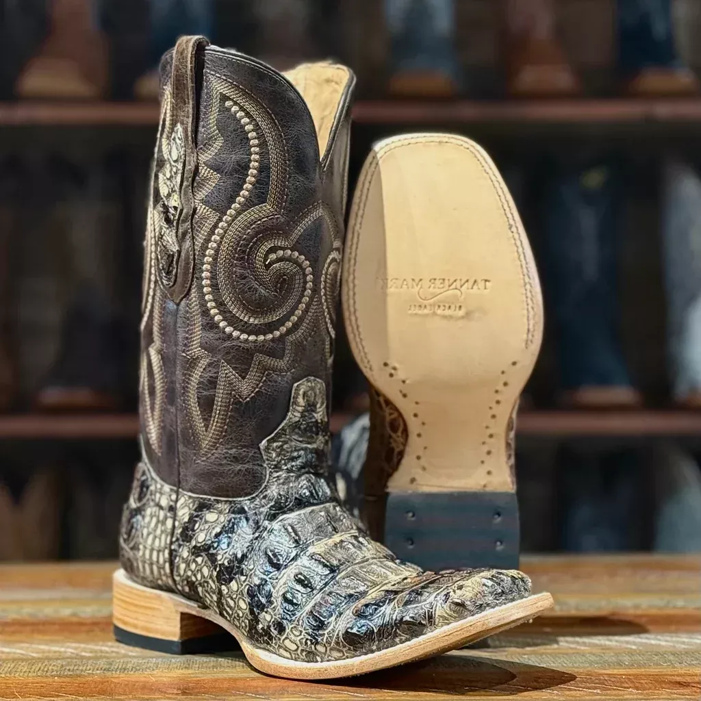 M Tanner Mark Langston Boot- Natural/Gator