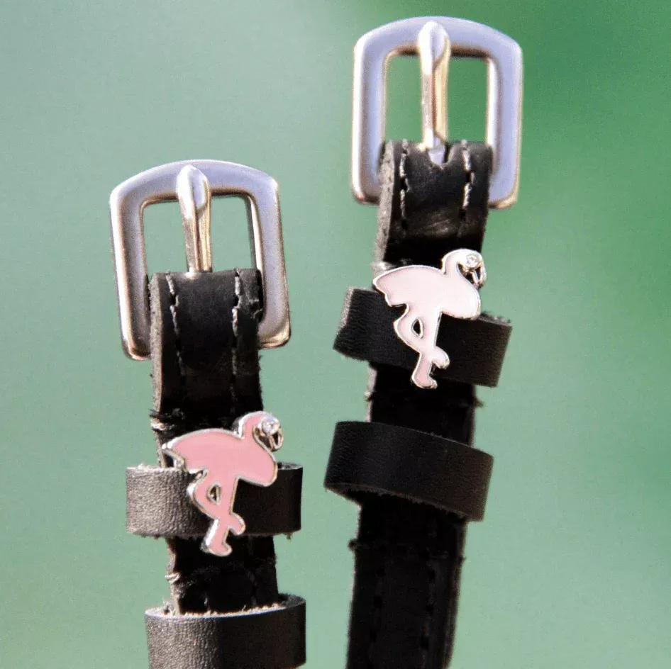 Mane Jane Spur Straps in Flamingo - 17"