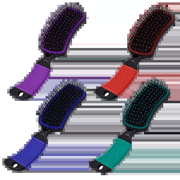 Mane & Tail Brush w/ Rubber Grip Handle