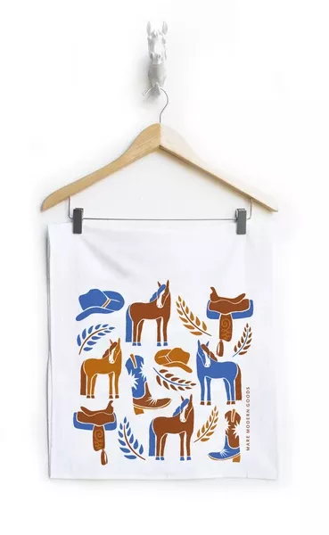 Mare Modern Goods Tea Towel: Western Design