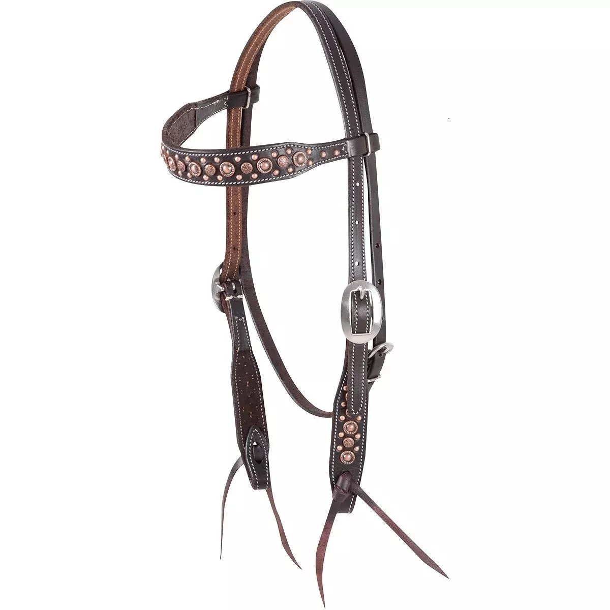 Martin Saddlery Antique Copper Dots Headstall