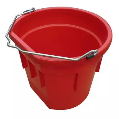 Master Rancher 20 Qt Flat Sided Utility Bucket, Red