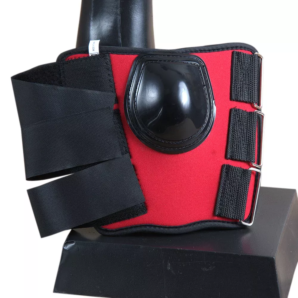 Medium Hilason Horse Tack Back Leg Protective Knee Cap Black