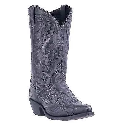 Men's Laredo Garrett Distressed Black Boots - 68407