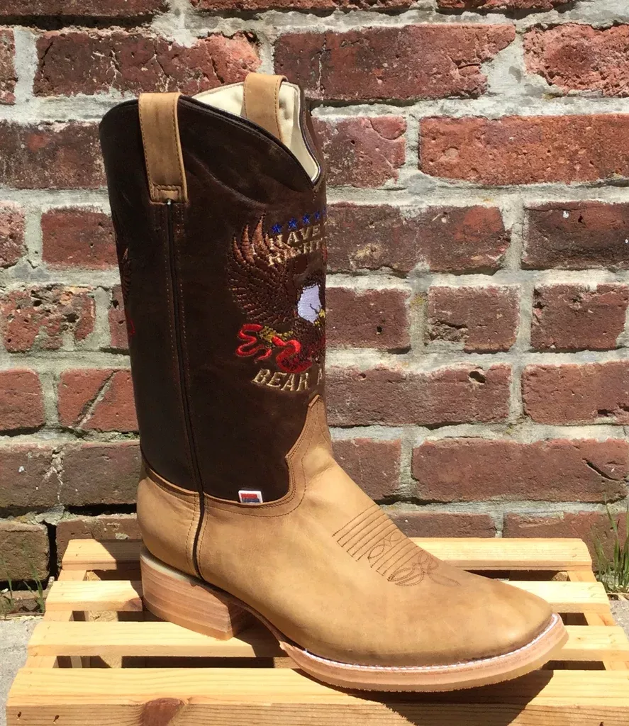 Men's Rockin Leather Right To Bear Arms Boot