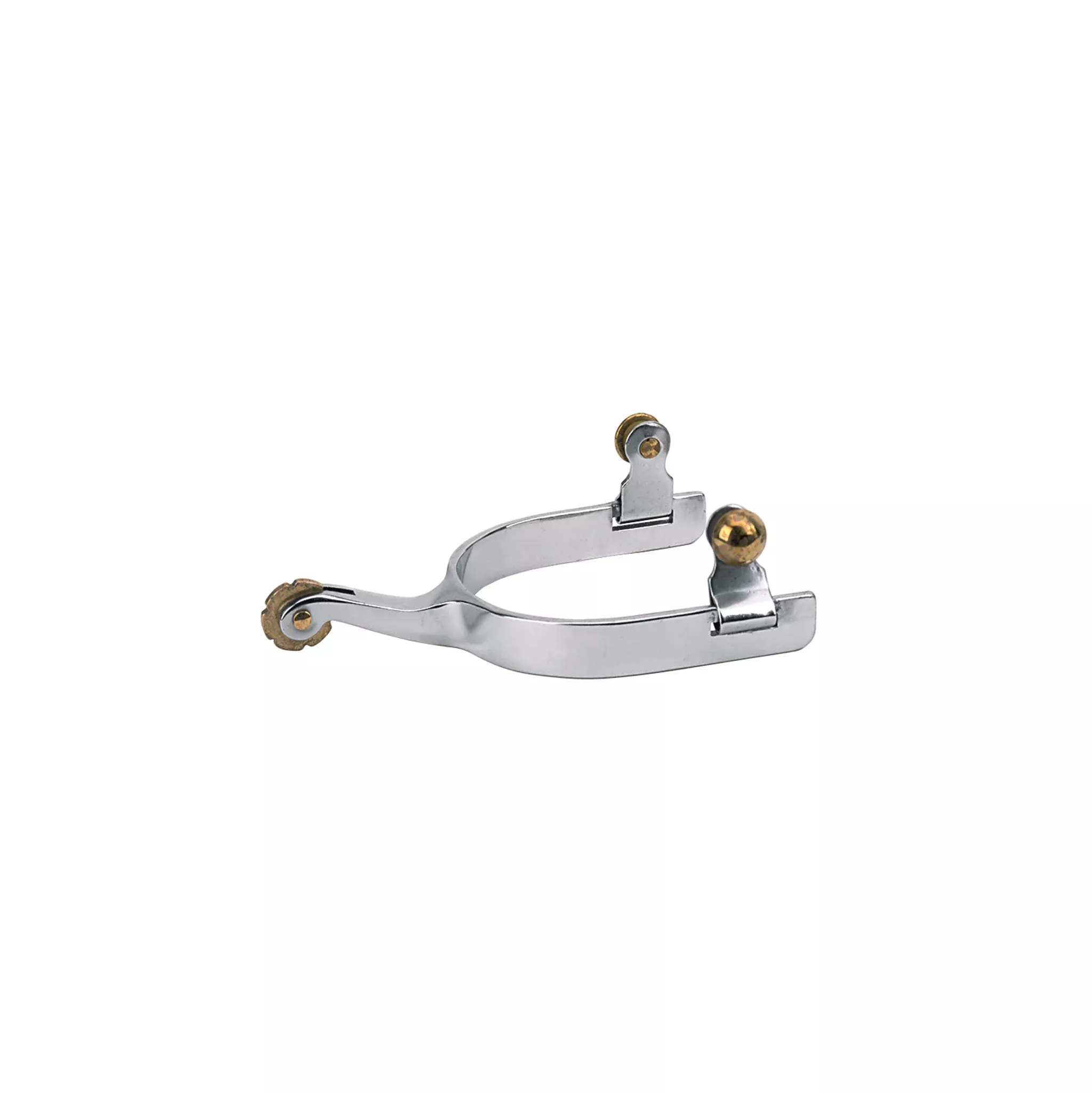 Men's Roping Spurs with Plain 5/8" Band, Rosebud Rowel