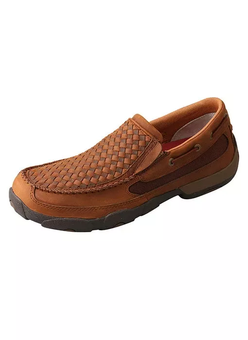 Men’s Twisted X Slip-On Driving Moc- Oiled Saddle /Brown- MDMS017