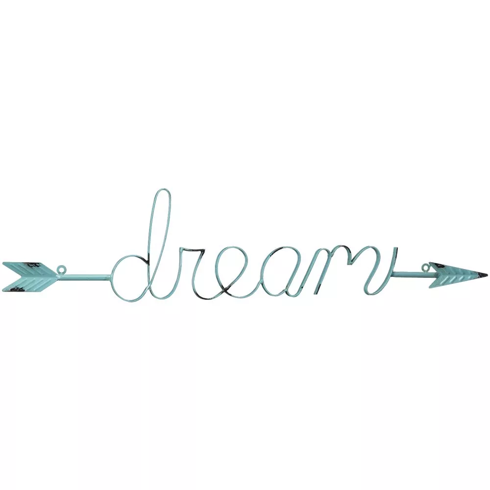 Metal Arrow “Dream” Wall Hanging