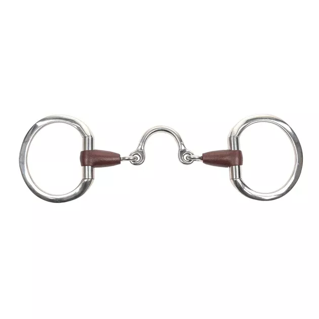Metalab Leather Eggbutt Snaffle Moon Link