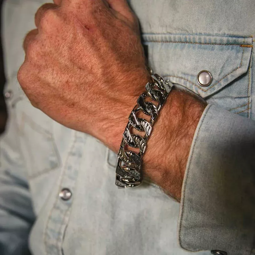 Montana Silversmith Classic Western Large Cuban Link Bracelet