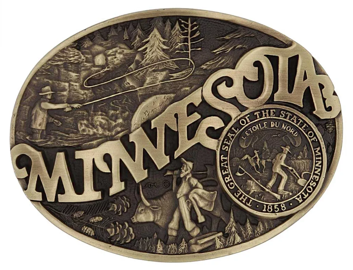 Montana Silversmith Minnesota State Belt Buckle