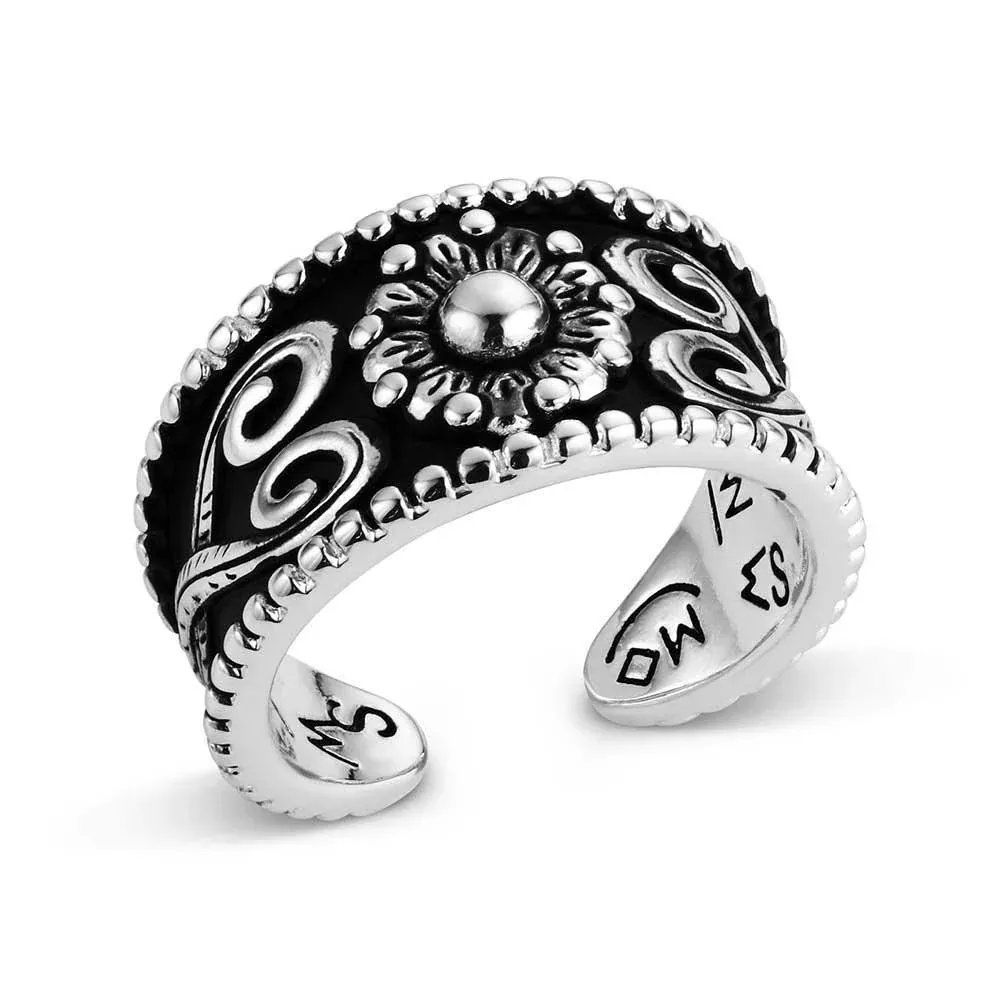 Montana Silversmith RG6466 Blooming Scroll Ring