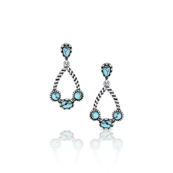 Montana Silversmiths Attitude Earrings | Wander West Turquoise