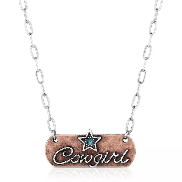 Montana Silversmiths Rustic Cowgirl Bar Necklace